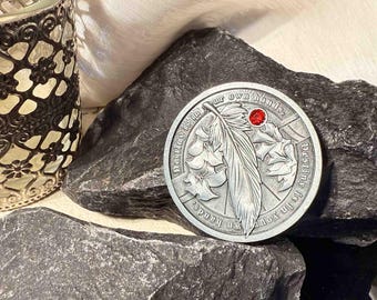 Love and Deep Space Stylus, Crow Decision Coin, Feather Decision Coin, Handmade Accessories, commemorative coins, and anime peripherals.