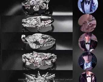 Love and Deep Space Ring Maiden Wedding Ring Accessories,シルス・ザビエル・ゼイン・ラファエル.