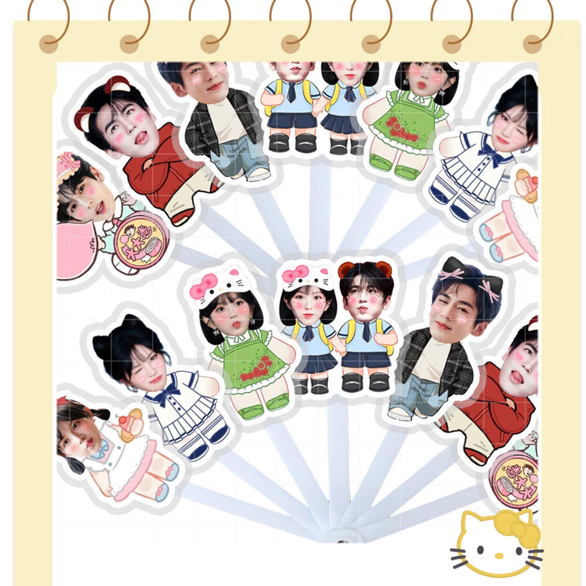 Buy Zhang Linghe × Tian Xiwei Folding Fan,fan-made Gifts,seven-fold Fan ...