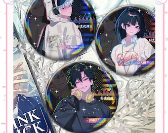 Link Click Badge Merch (58mm) – Collectible Fan Art Pins,Fan-gift
