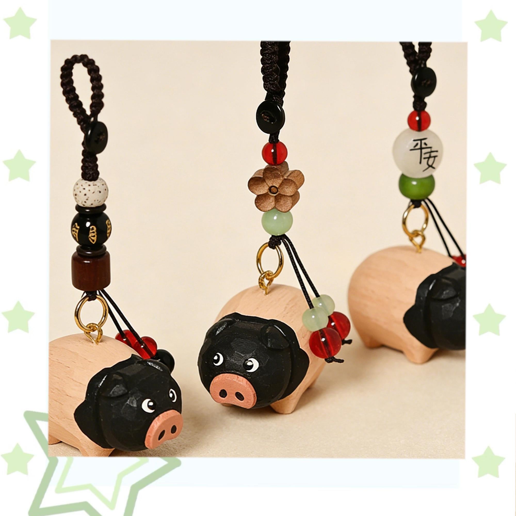 Pursuit of Jade Wooden Pig Charm， Fan Changyu Keychain/ Bag Charm
