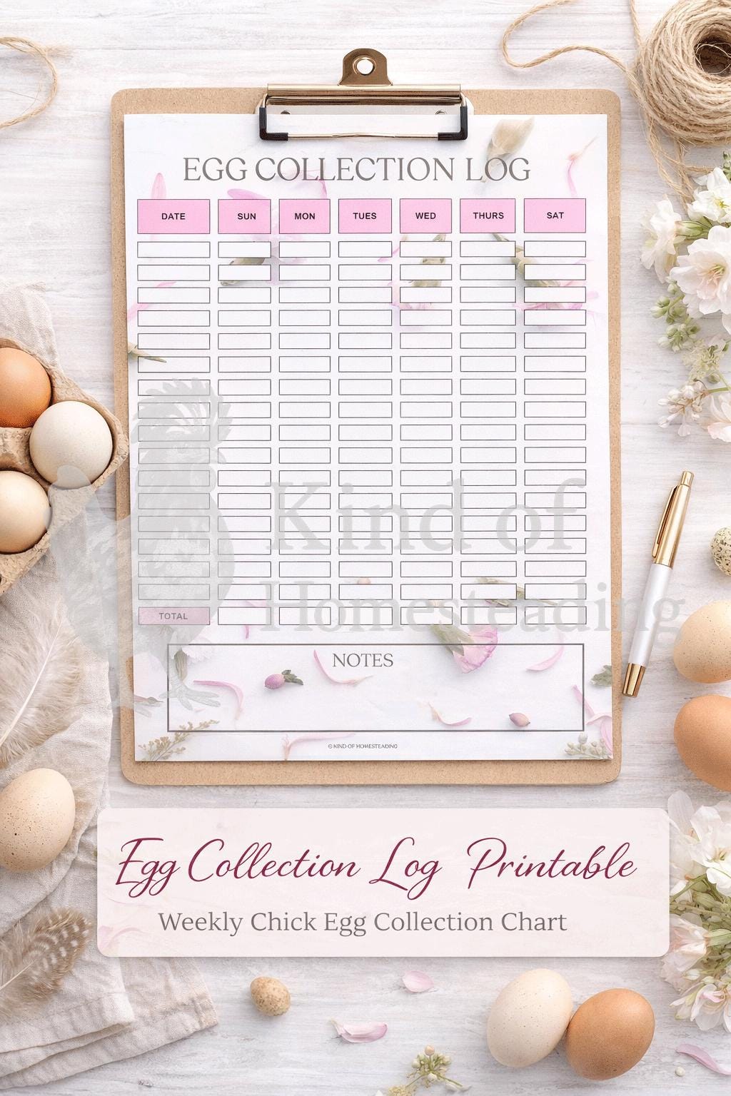 Flock and Egg Tracker Log - Printable Pages - Digital Download - Etsy