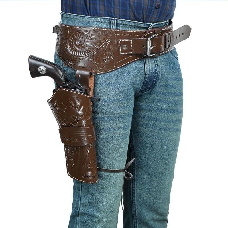 ガンベルト　ウエスタンベルト　弾薬ベルト　38スペシャル弾、357マグバム弾用