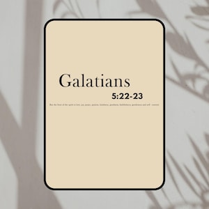 Fruit of the Spirit Printable – Galatians 5:22–23 Scripture Art – Christian Wall Decor