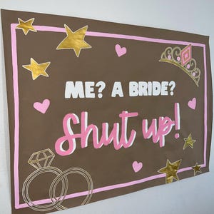 Custom Bachelorette Party Banner - Painted Party Banners - Personalized Party Decor - Custom Party Decor - Hand Painted Banner -Paper Banner