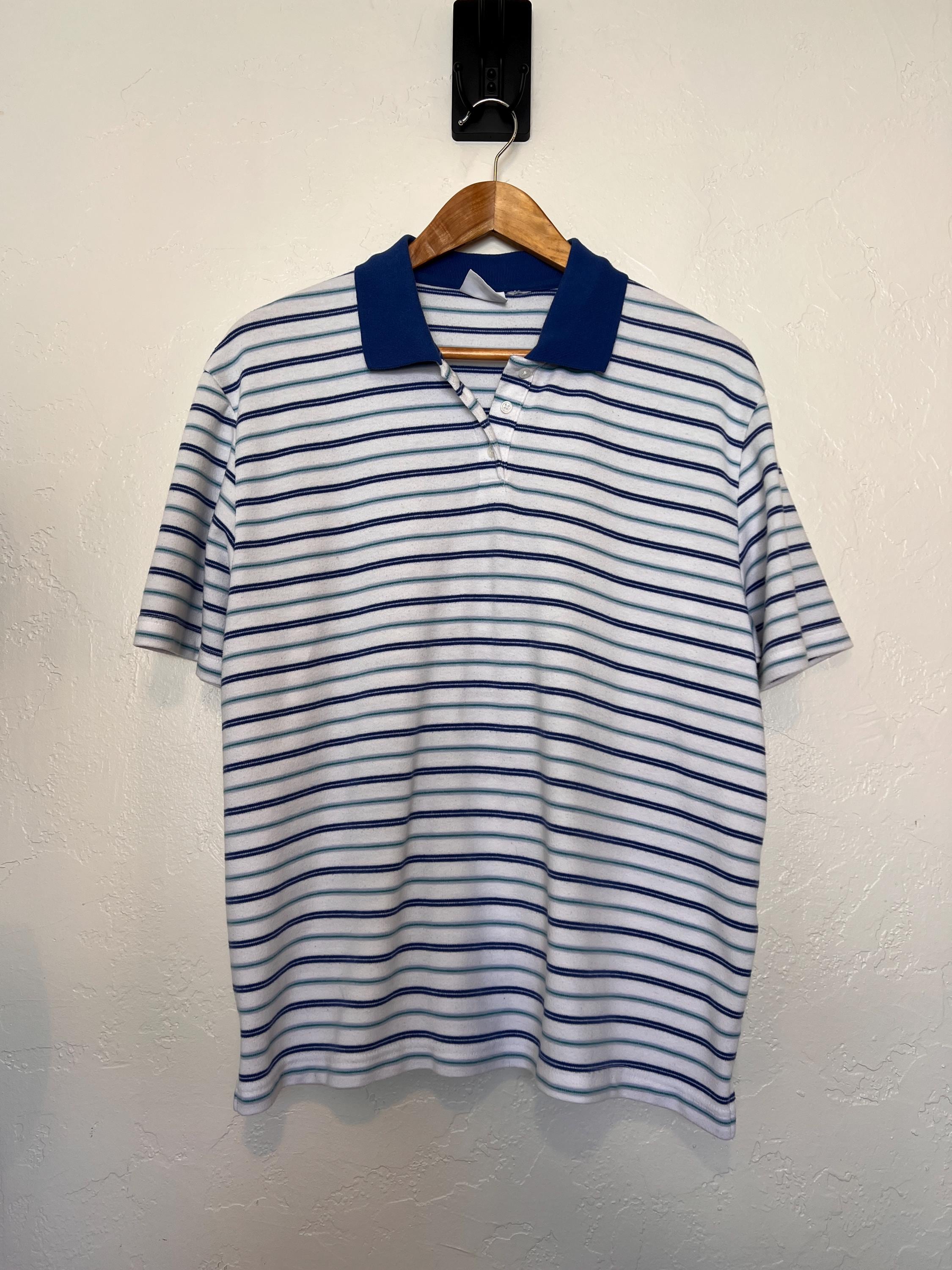Men's Horizontal Striped Polo Shirt - Etsy
