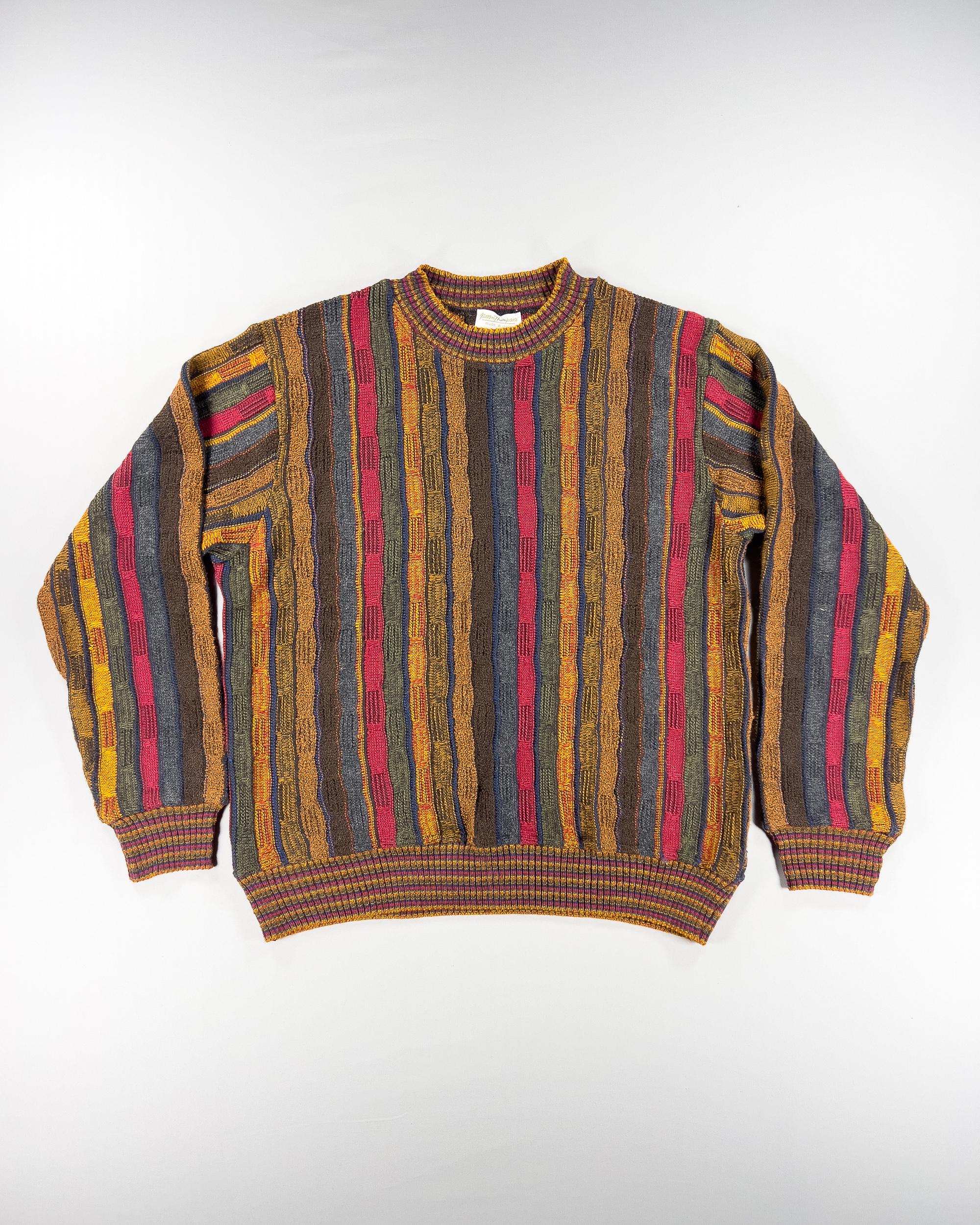 Pull Coogi 100% Laine - Taille L Multicolore - Neuf Sans étiquettes, Style Unique Et Chaud