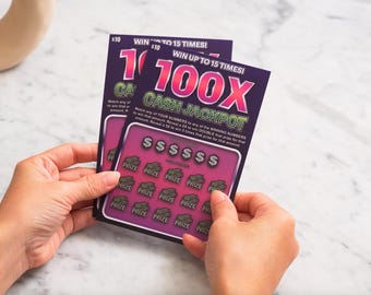 Girlfriend Proposal Scratch-Off Card | Fun Valentines Gift for Her (2 Pack)