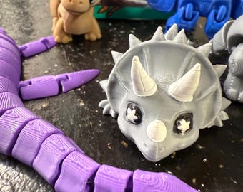 Suzie-Q's Creature Cubes| Prehistorische Pals Mystery Box| 3D-geprint gelede dinosaurusspeelgoed| Zintuiglijk fidgetcadeau