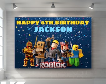 Personalized Gaming Birthday Banner | Custom Video Game Party Decoration | Gamer Birthday Backdrop | Kids Party Banner
