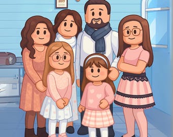 Aangepast robloxportret: gepersonaliseerde digitale gamerkunst (digitale download)
