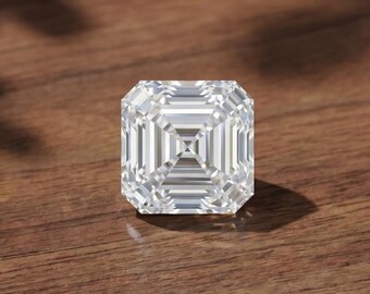 Asscher Cut Lab Grown Diamond for Solitaire Ring, IGI Certified Eco-Friendly Loose Diamond, CVD Diamond for Custom Engagement Ring, Pendant
