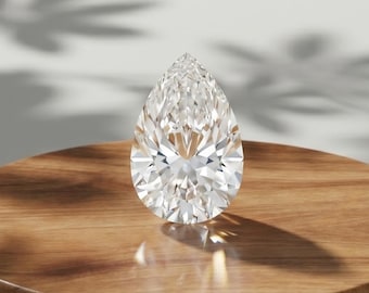 Pear Cut Lab Grown Diamond For Custom Jewelry, IGI Certified 0.5 To 3.0 CT Lab Created Diamond, Eco Friendly Loose Diamond, CVD Diamond Gift