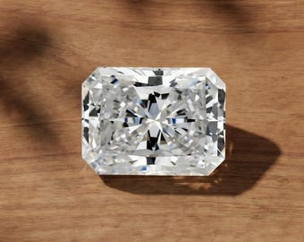 1 to 3 CT Radiant Cut Lab Grown Diamond, D/VVS1 Lab Created Loose Diamond for Engagement Ring, Wedding Ring, Pendant, Excellent Cut Diamond