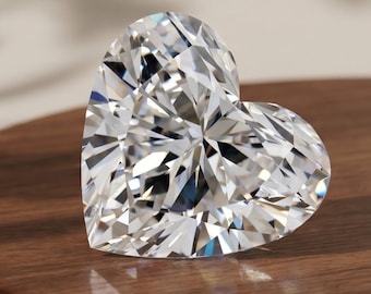IGI Certified 1 CT D-VS2 Heart Cut Lab Grown Diamond for Wedding Ring, Loose Heart Shape Diamond for Customized Pendants and Earrings, Gifts