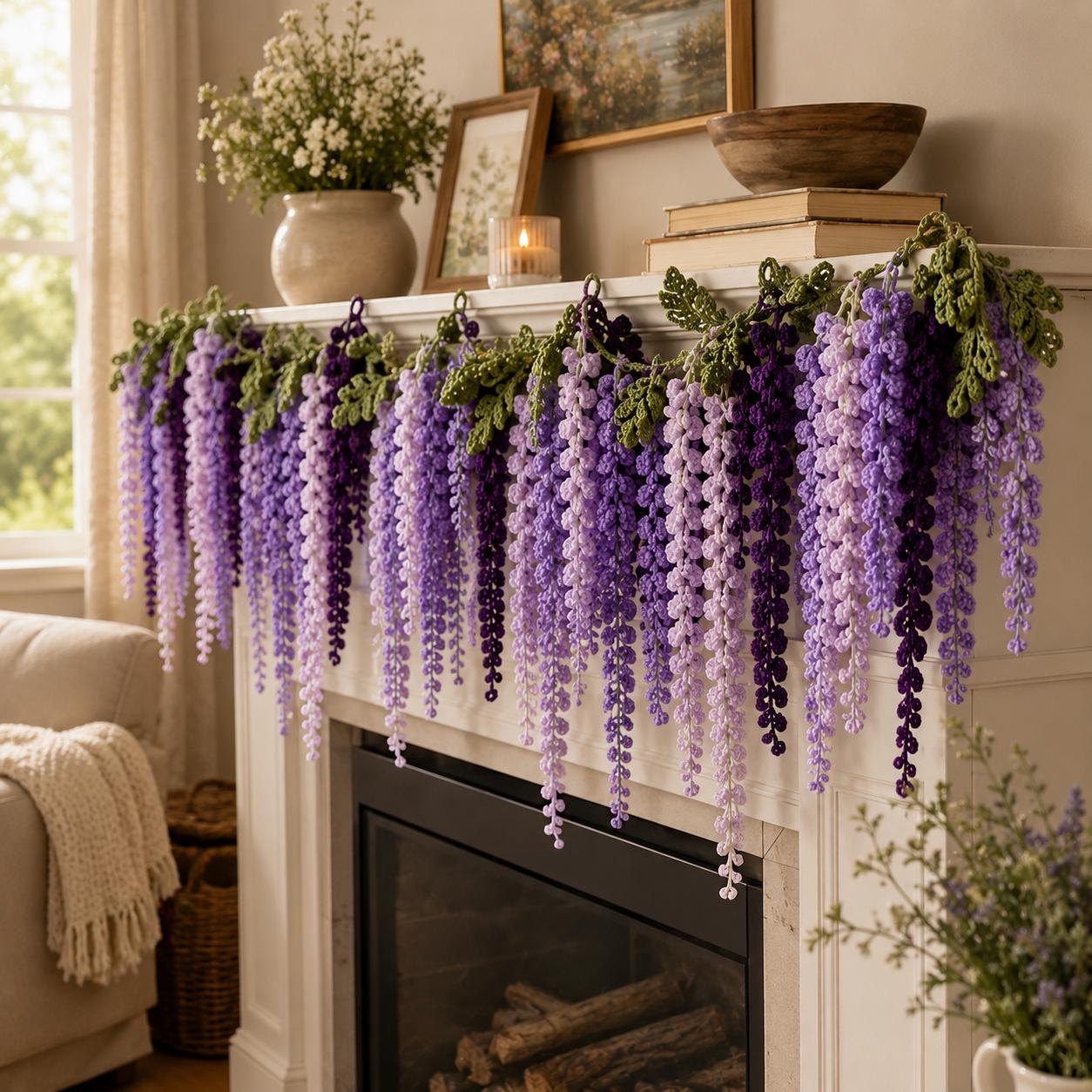 39 Beautiful Crochet Curtain Patterns to Dress Your Windows 39 Crochet Wisteria Curtain Pattern: Flowers