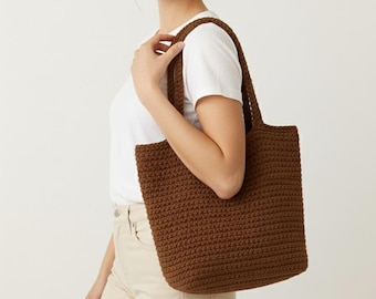 Crochet Tote Bag Pattern: Beginner Friendly, Customizable (PDF Download)
