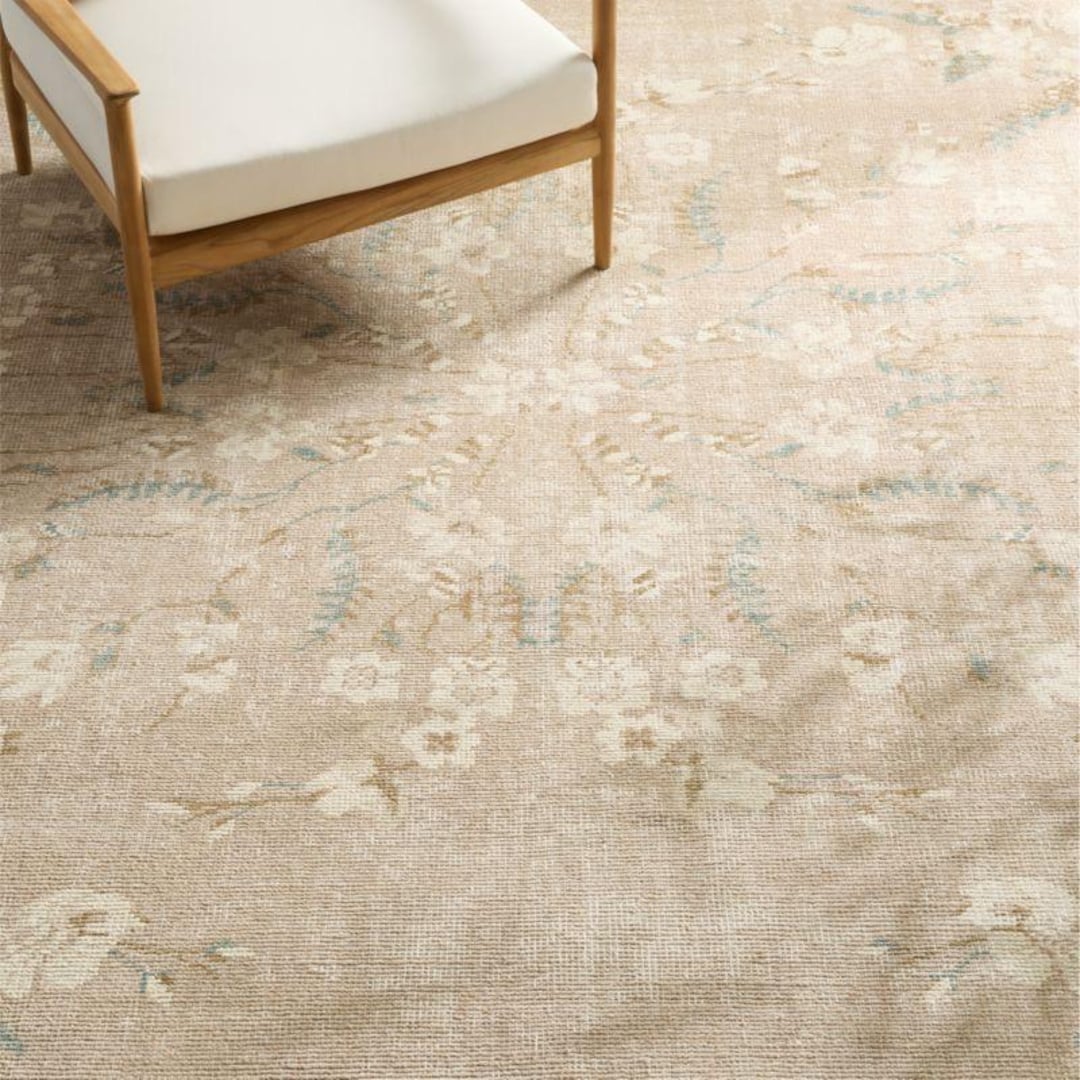 Lavish Hand-knotted Light Taupe Floral Wool Area Rug 8'x'10'9x12 10x14 ...