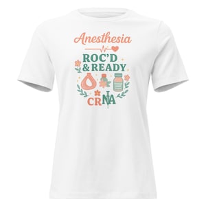 Anesthesia Roc’d & Ready CRNA Shirt – Cute Medical Tee for Nurse Anesthetists