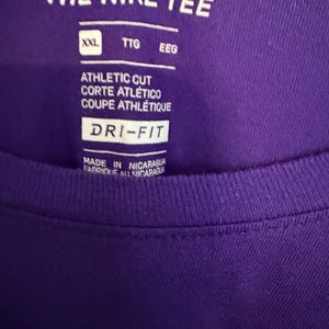 Los Angeles Lakers Kyle Kuzma #0 Purple Nike The Nike Tee Dri Fit TShirt Xxl bild 2