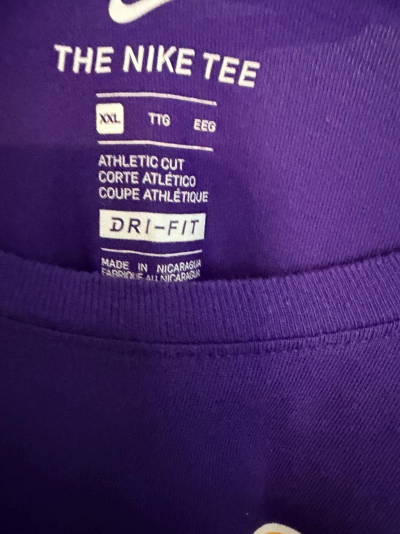 Los Angeles Lakers Kyle Kuzma #0 Purple Nike The Nike Tee Dri Fit TShirt Xxl bild 2