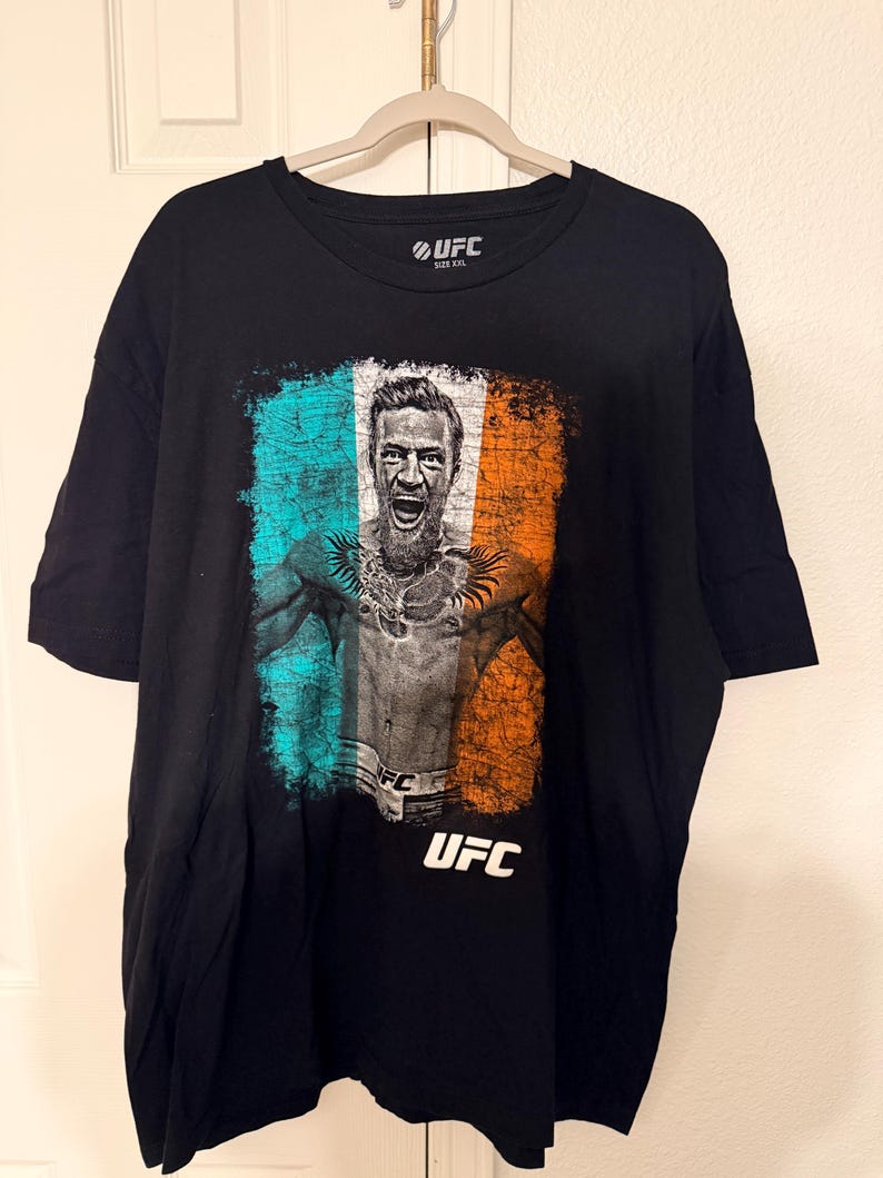 Ufc Color Man Men's UFC Black Conor Mcgregor T-shirt 2XL - Etsy