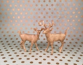 Golden Deer Cake Topper Figurines