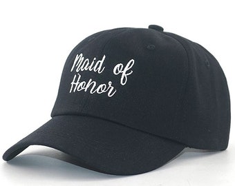 Maid of Honor Baseball Cap Embroidered Bridal Party Hat