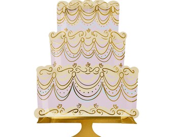 Let Them Eat Cake Large "Cake" Plates - 8 Pk.