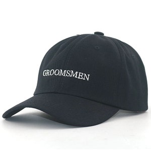 Groomsmen Casquette de baseball Brodé Chapeau de fête nuptiale