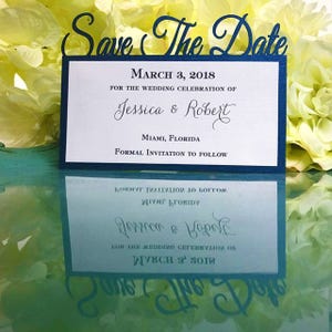 Laser Cut Save the Date Announcement image 2