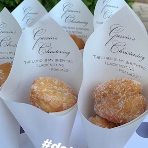 Personalized Charcuterie Cones with Verse - Choice of Colors and Design
