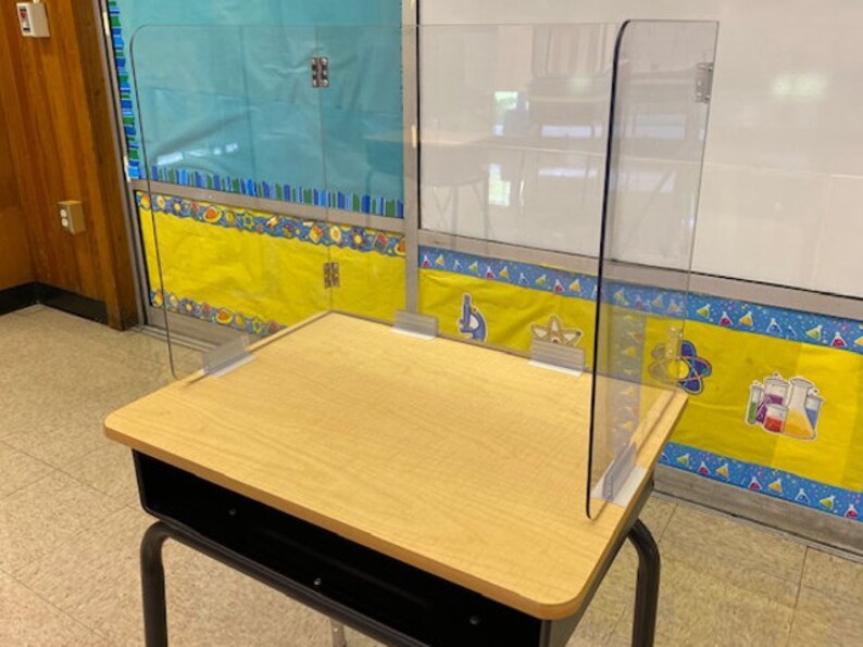 Student Desk Shield Plexiglas Sneeze Guard 2MM 1/16 Etsy