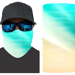 Beach Watercolor Neck Gaiter Bandana Face Mask