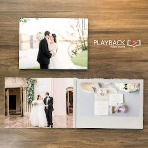 Álbum digital de fotos e vídeos com tela sensível ao toque de 10" com capa dura de 4 GB