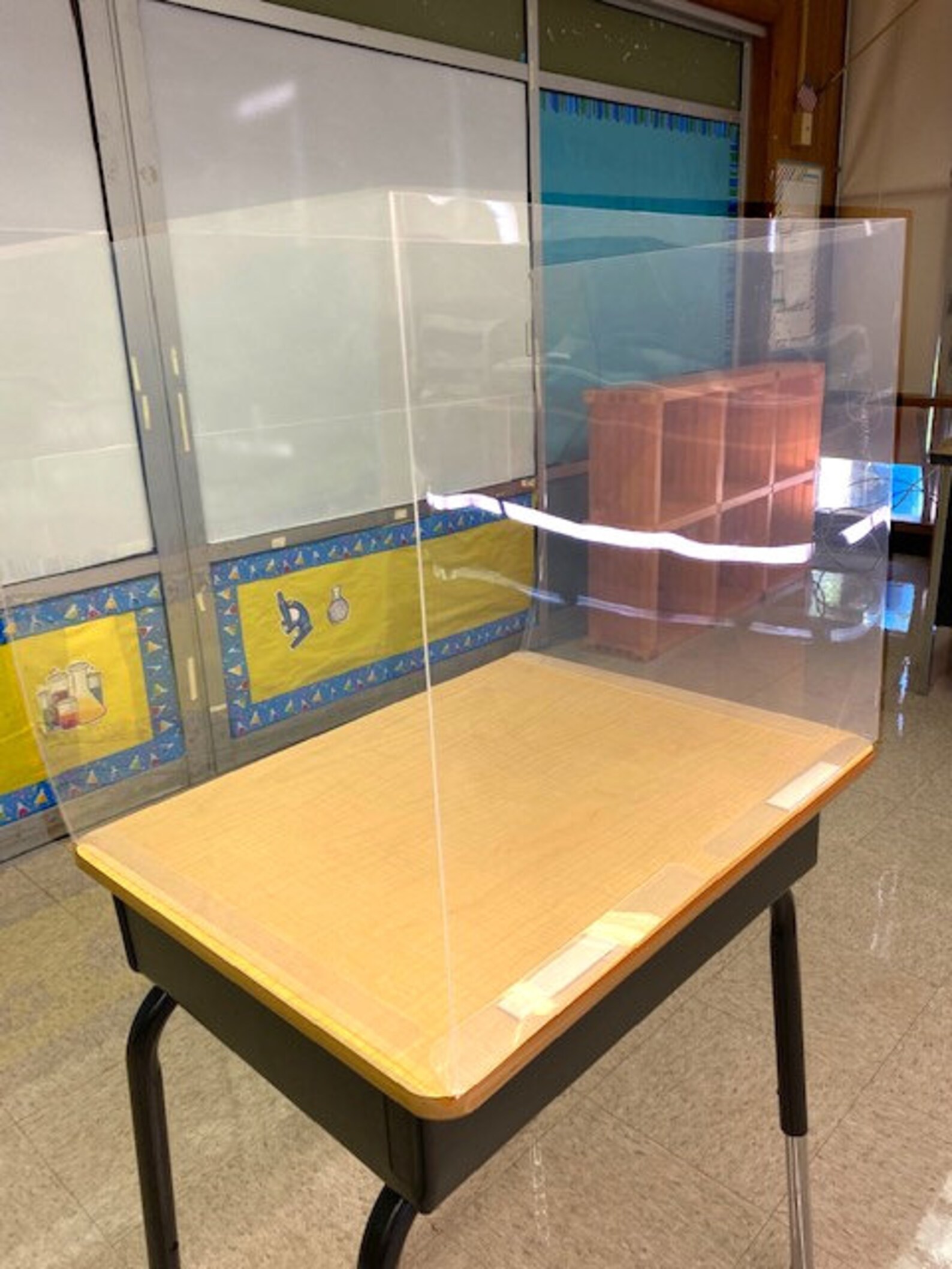 Student Desk Shield Sneeze Guard 0.7MM PET Plastic Etsy