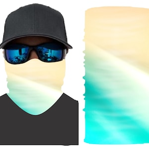 Beach Watercolor Neck Gaiter Bandana Face Mask