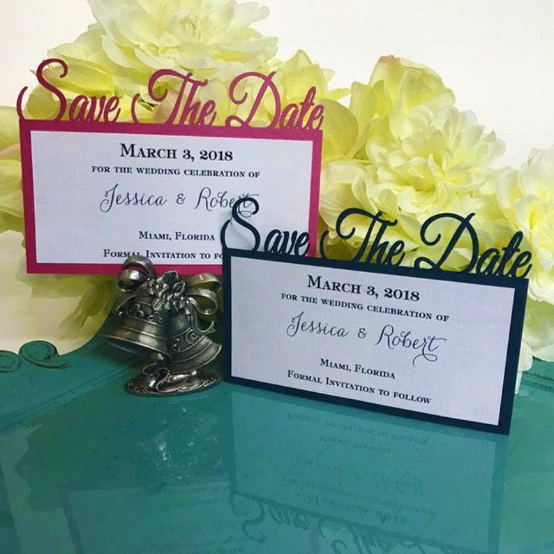 Laser Cut Save the Date Announcement image 3