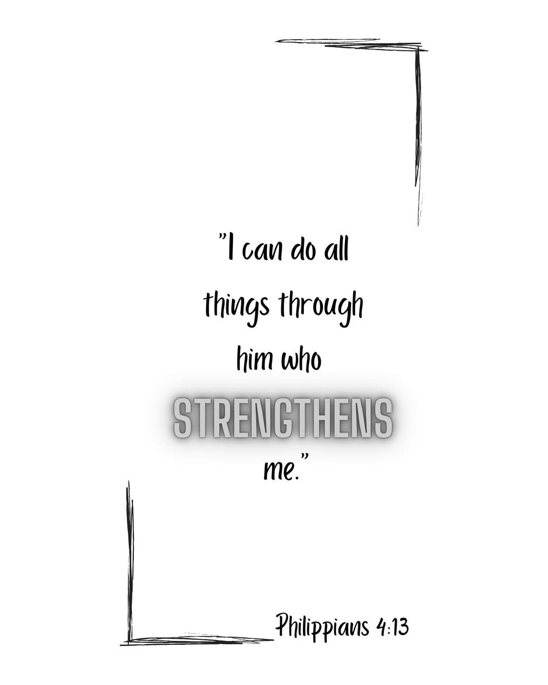 Bible Verses for Strength - Printable Resilience Scripture Posters to ...