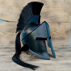 Spartan King Leonidas Helmet | 300 Movie Replica | Medieval Cosplay & LARP Helmet | Gift for Spartan Warriors