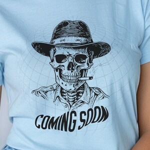 Cowboy Skeleton T-Shirt: Wild West Skull, Gothic Western Apparel