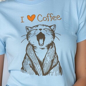 ★AWESOMEUS★ YAWNING CAT PIGMENT TSHIRT 2COLOR OMG Funny Cat Unisex 100% Cotton T-Shirt