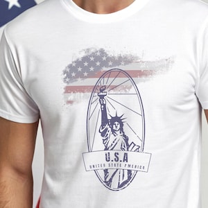 Statue of Liberty T-Shirt: NYC Landmark Graphic, Independence Day Apparel