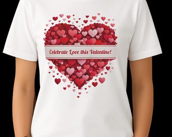 Valentine Heart T-Shirt – Celebrate Love, Unisex Cotton Tee
