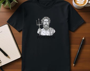 Poseidon Graphic T-Shirt | Greek Mythology Inspired