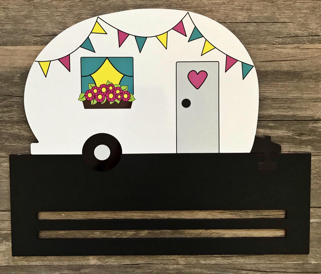 16x13 Spring Camper Door Hanger Sign With Rails - #246 - Door Hanger ...
