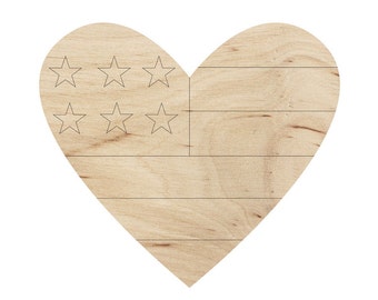 11x10 Patriotic Heart Wreath Sign - Wood Sign - Wreath Sign - Patriotic