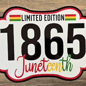 Juneteenth wreath sign #776 wreath attachment, wreath supplies, metal sign