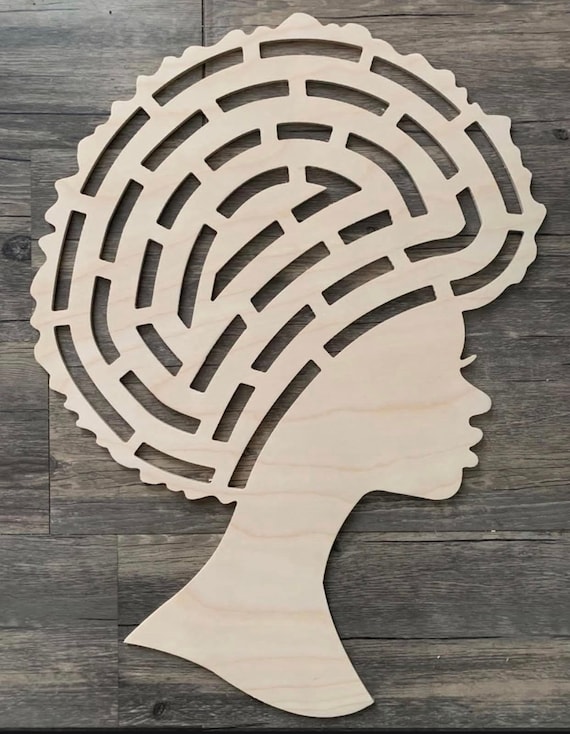20 Wood Unpainted Diva Wreath Rails Afro Diva Wreath Form - Etsy