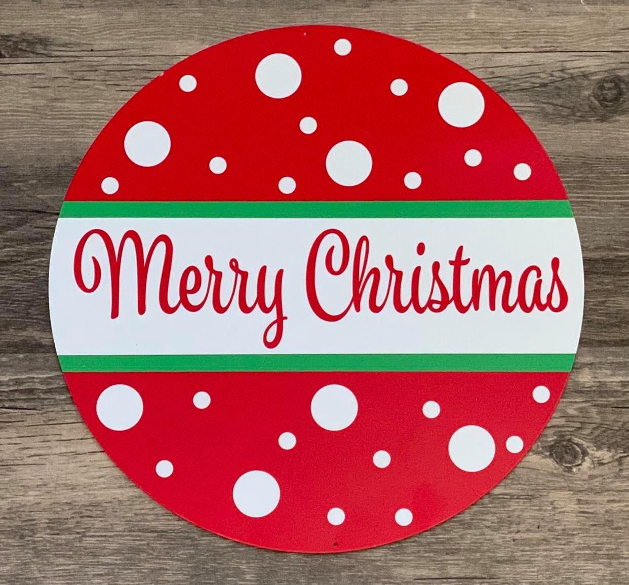 Merry Christmas Sign For Wreath 